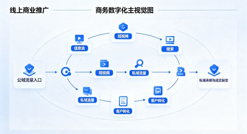 麦盖提县线上商业推广怎么做？全域流量闭环搭建与低成本转化实战指南